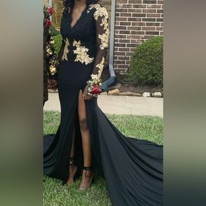 Black and Gold Dress!